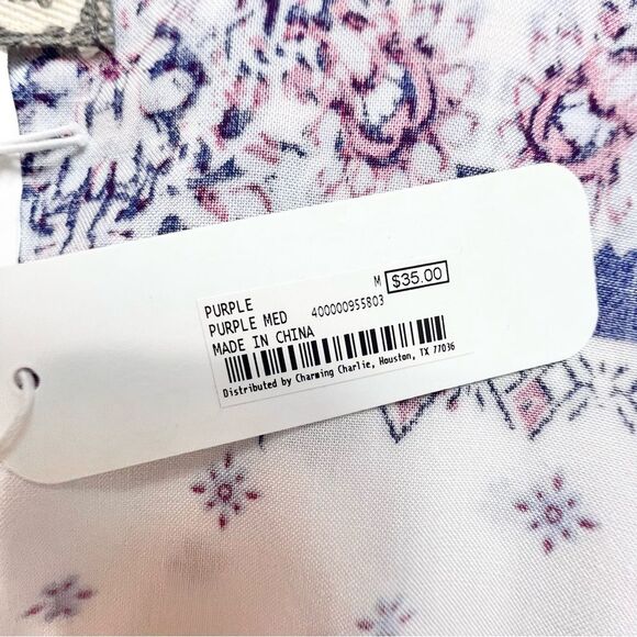 NWT Eyeshadow Rayon Side Tassels Flowy Boho Festival Boho Kimono Cover Up Medium - Picture 11 of 12